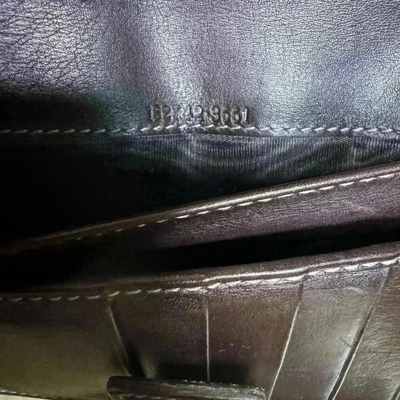 Gucci Horsebit canvas bamboo d ring continental wallet. - Picture 8 of 11